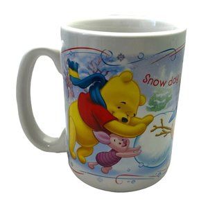 Winnie the Pooh Coffee Cup Snow Day Disney Mug Tigger Eeyore Piglet Winter